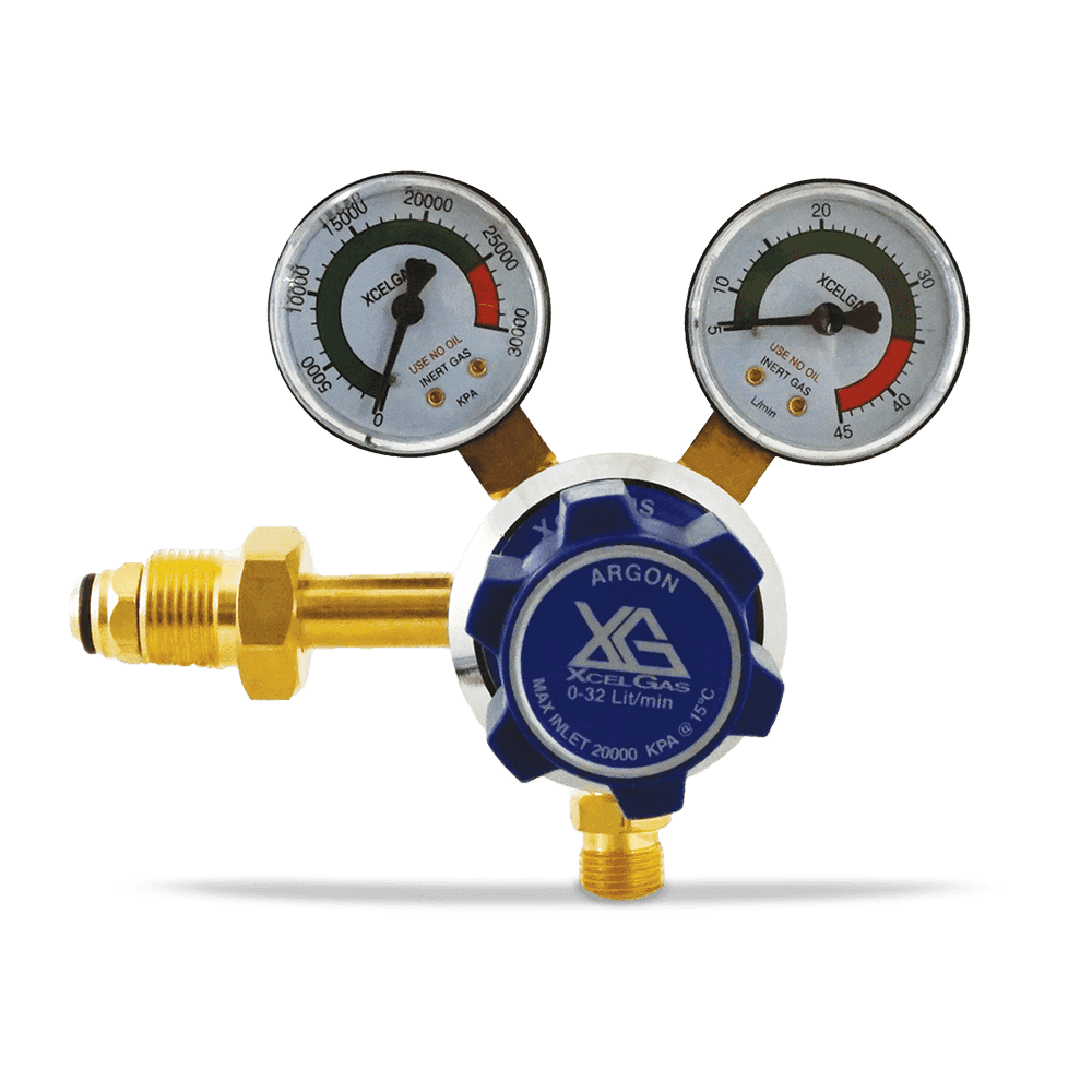 ARGON FLOW GAUGE REGULATOR