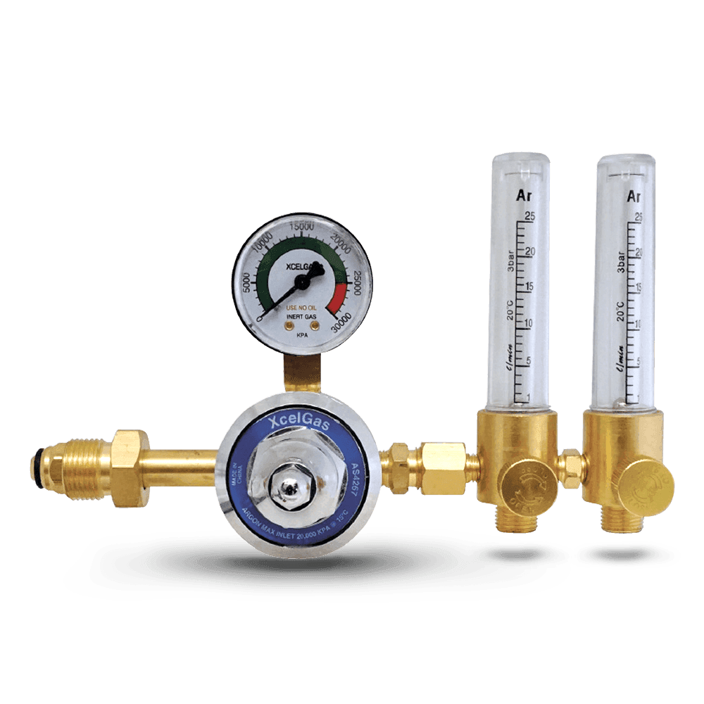 ARGON TWIN FLOW METER REGULATOR