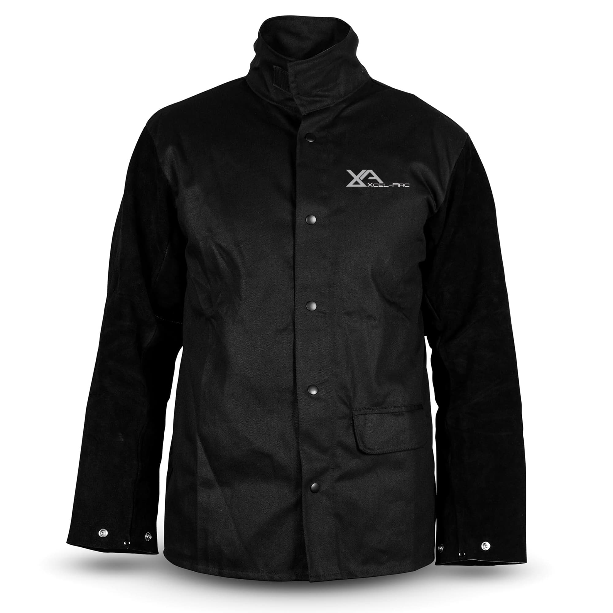 Black Leather Sleeves Front View