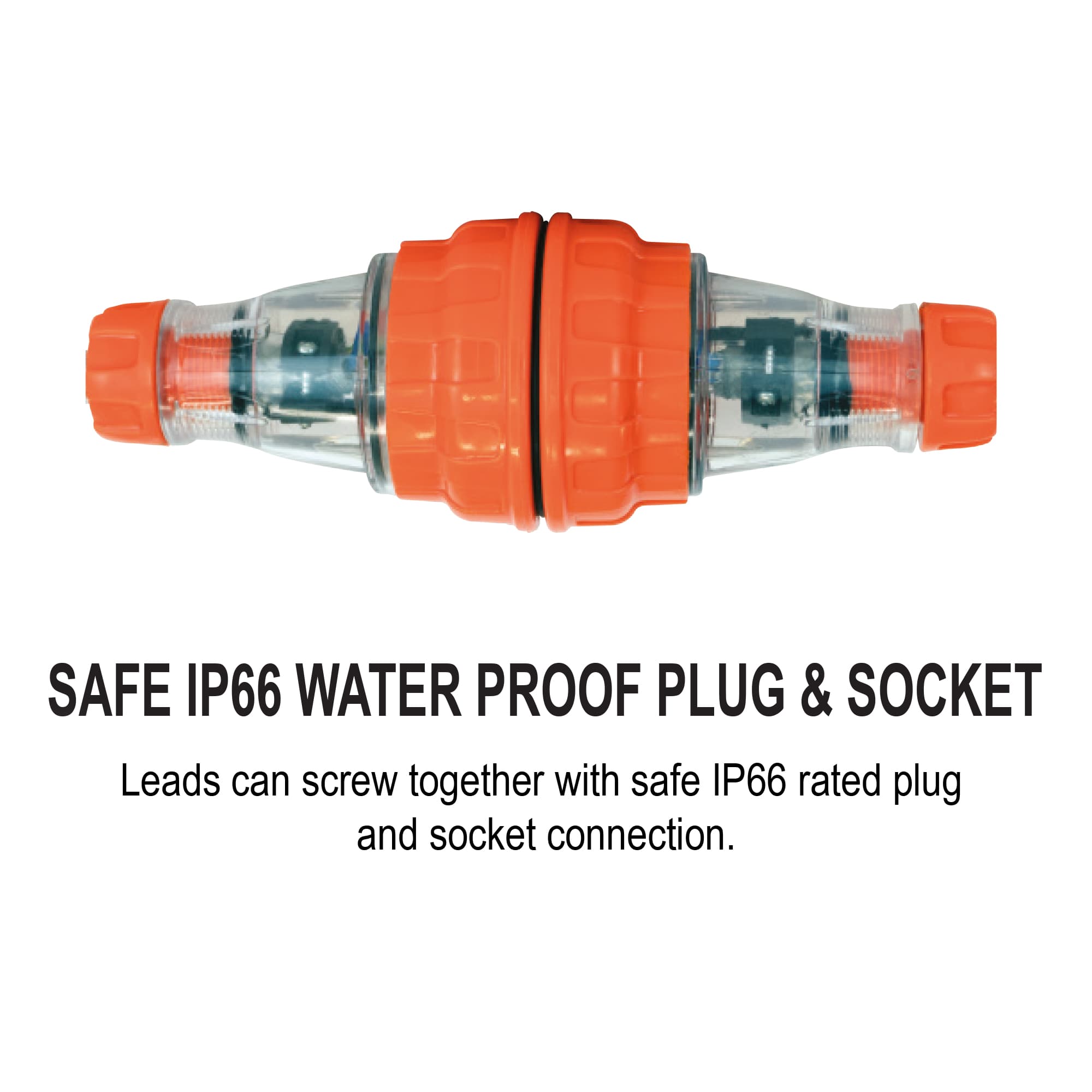 EXTENSION LEADS RUBBER IP66