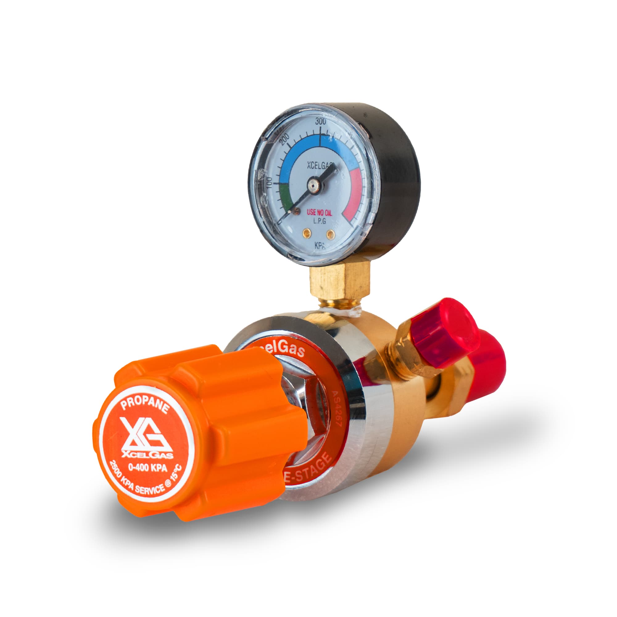 LPG PROPANE PRESSURE REGULATOR side