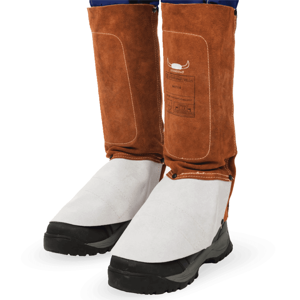 Leather Welders Leggings with Spats