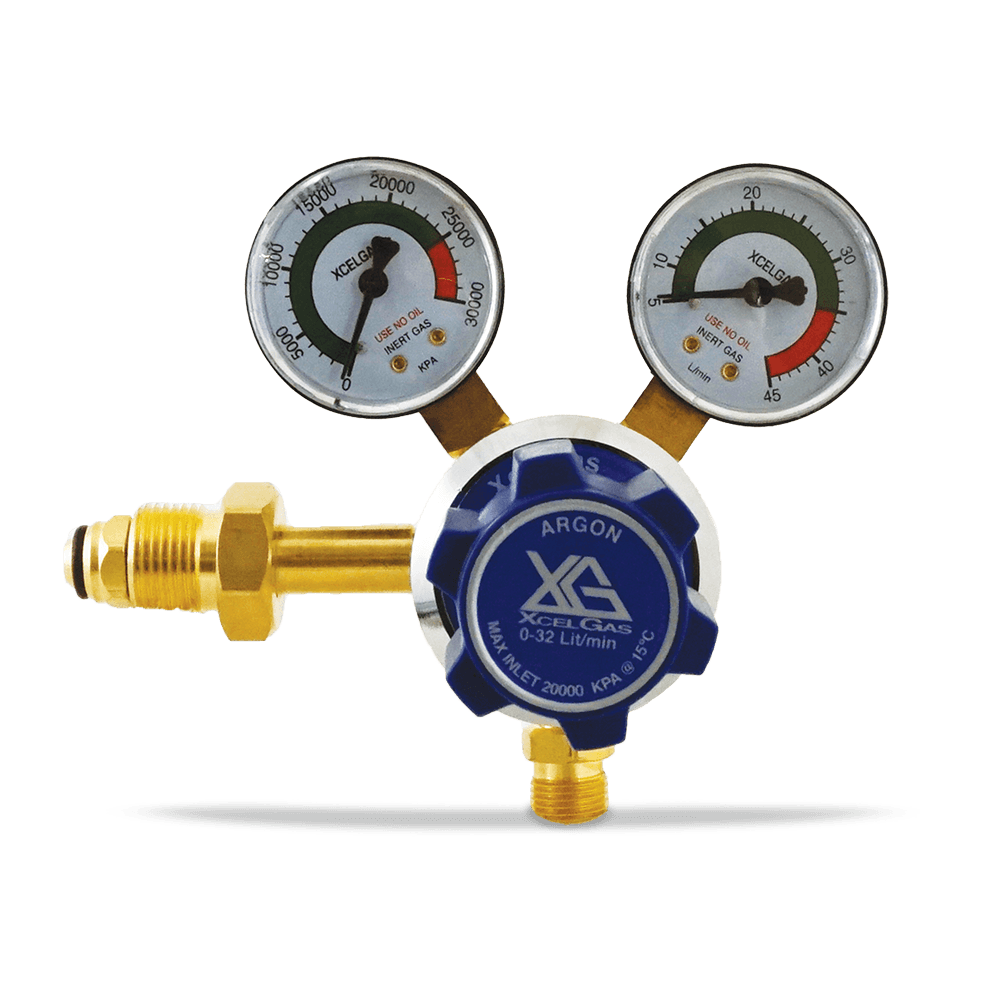 ARGON FLOW GAUGE REGULATOR