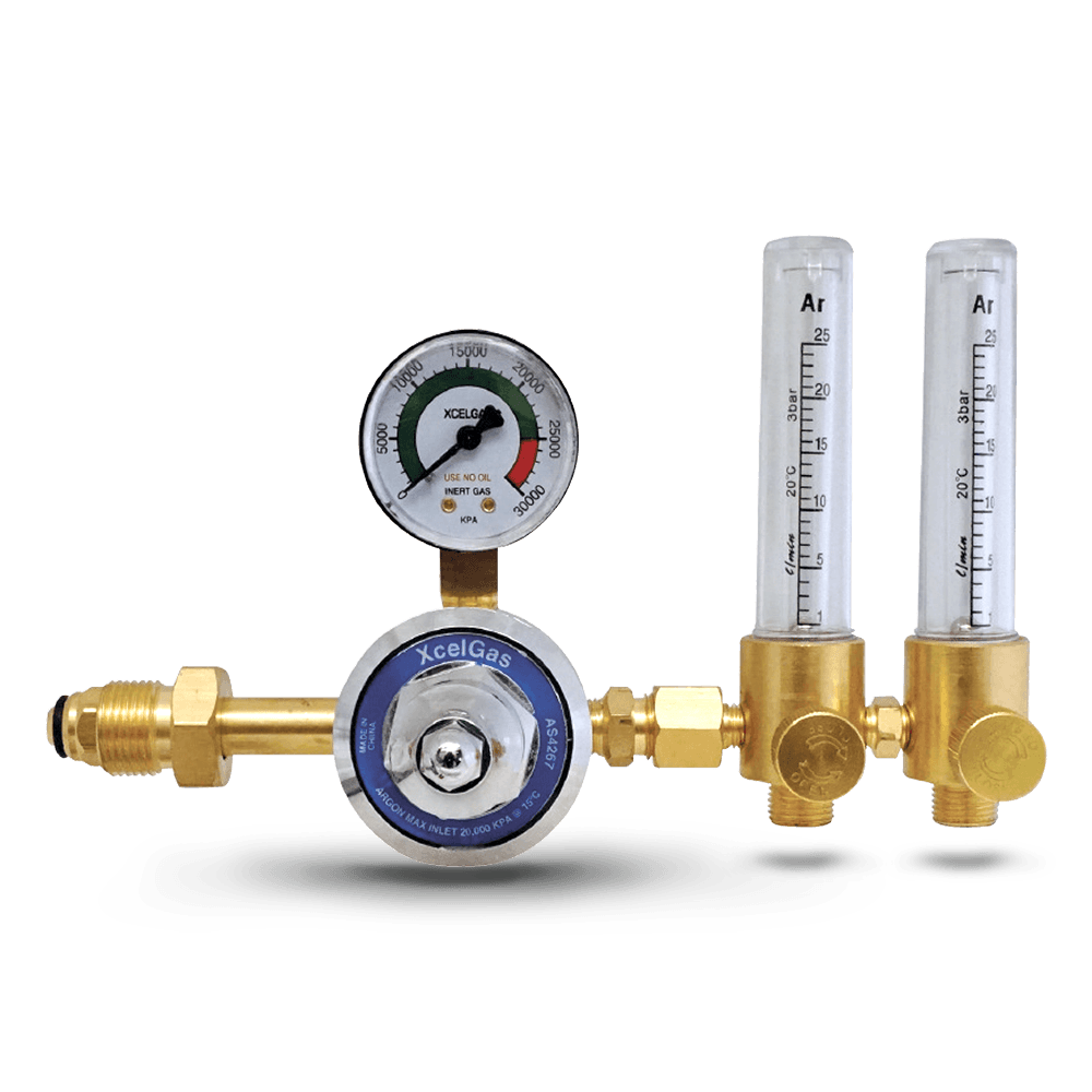 ARGON TWIN FLOW METER REGULATOR