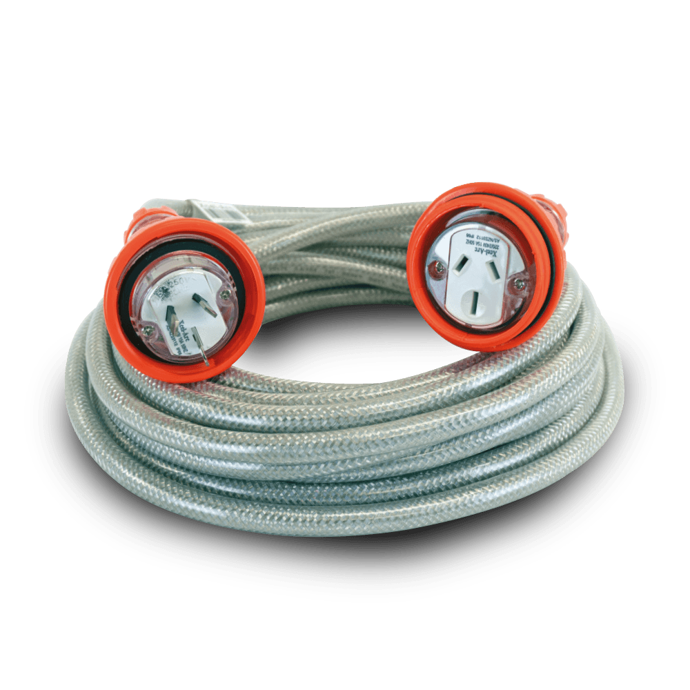 EXTENSION LEADS HEAVY DUTY BRAIDED