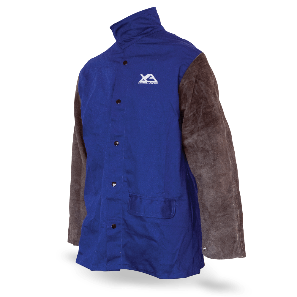LIGHTWEIGHT WELDING JACKET with Leather sleeves