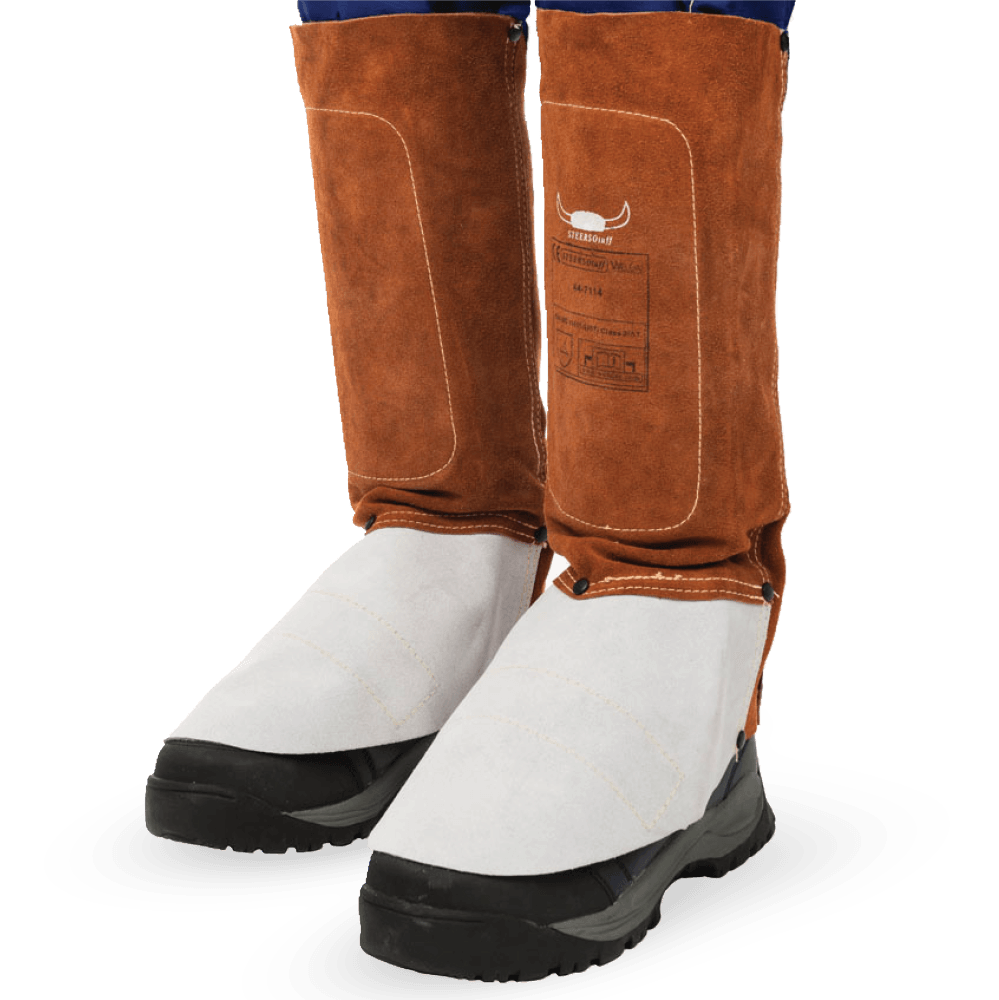Leather Welders Leggings with Spats